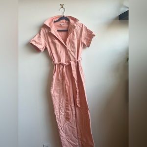 Pink boiler suit